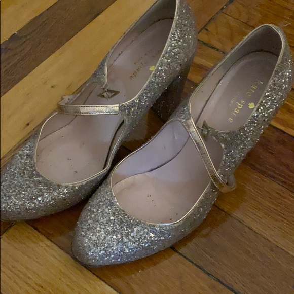Kate Spade Glitter Mary Janes